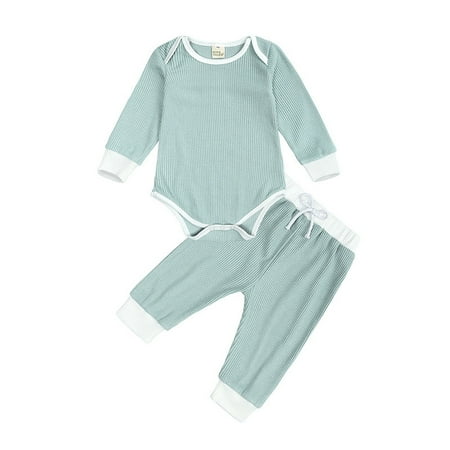 Simplmasygenix Baby Tops Set Summer Outfits Newborn Baby Boys Girls Solid Knitted Romper Tops+Pants Pajamas Sleepwear Sets
Simplmasygenix Baby Tops Set Summer Outfits Newborn Baby Boys Girls Solid Knitted Romper Tops+Pants Pajamas Sleepwear Sets