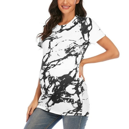 Women Round Neck Short Sleeve Maternity T-Shirts Tops Shirts Floral Mama Pregnancys Clothes Tshirts Tee Top Female Dailywear
Women Round Neck Short Sleeve Maternity T-Shirts Tops Shirts Floral Mama Pregnancys Clothes Tshirts Tee Top Female Dailywear