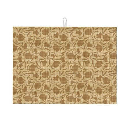 Ocsxa Brown Flowers Dish Drying Mat for Kitchen Counter Coffee Bar Coffee Station Accessories Absorbent Coffee Mat Kitchen Drying Mat Easy Clean 18x24 Inch
Ocsxa Brown Flowers Dish Drying Mat for Kitchen Counter Coffee Bar Coffee Station Accessories Absorbent Coffee Mat Kitchen Drying Mat Easy Clean 18x24 Inch