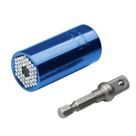 Wrench Head Socket Universal Steel Drill Ratchet Spanner Sleeve 7-19mm Power Drill Bushing Socket Blue
Wrench Head Socket Universal Steel Drill Ratchet Spanner Sleeve 7-19mm Power Drill Bushing Socket Blue