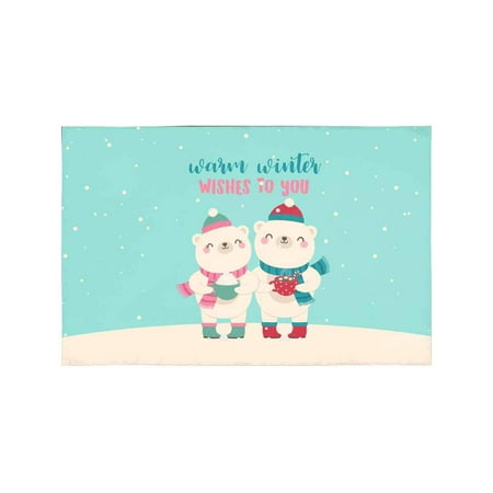 MKHERT Cute Polar Bear Couple with Snow Fall for Christmas Placemats Table Mats for Dining Room Kitchen Table Decoration 12x18 inch Set of 6
MKHERT Cute Polar Bear Couple with Snow Fall for Christmas Placemats Table Mats for Dining Room Kitchen Table Decoration 12x18 inch Set of 6