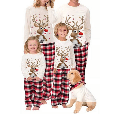 PDYLZWZY Christmas Family Matching Pajamas Set Adult Kids Long Sleeves Elk Tops Plaid Pants Sleepwear Kids-3-4 Years
PDYLZWZY Christmas Family Matching Pajamas Set Adult Kids Long Sleeves Elk Tops Plaid Pants Sleepwear Kids-3-4 Years