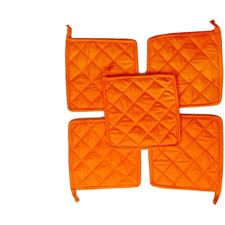 Pot Holder 100% Cotton Machine Washable Heat Resistant Kitchen Gift Set (Pack of 10 Size 8 X 8Inch Orange )
Pot Holder 100% Cotton Machine Washable Heat Resistant Kitchen Gift Set (Pack of 10 Size 8 X 8Inch Orange )
