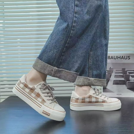 Women‘s Plaid Pattern Lace-Up Platform Shoes Casual Canvas Low Top Sneaker Women‘s Footwear
Women‘s Plaid Pattern Lace-Up Platform Shoes Casual Canvas Low Top Sneaker Women‘s Footwear