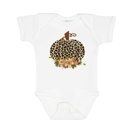 Inktastic Cheetah Print Pumpkin Gift Baby Boy or Baby Girl Bodysuit