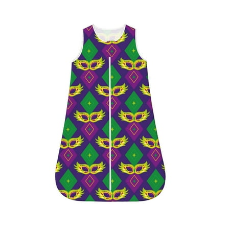 Fotbe Mardi Gras Carnival3 Pattern Sleep Sack - Baby Wearable Blanket with Zipper Extra Soft Cotton Sleeveless Sleeping Bag for Infants-Medium
Fotbe Mardi Gras Carnival3 Pattern Sleep Sack - Baby Wearable Blanket with Zipper Extra Soft Cotton Sleeveless Sleeping Bag for Infants-Medium