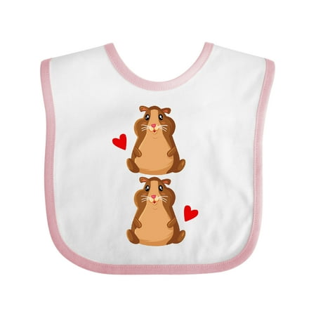 Inktastic Hamster Lover Kids Pets Gift Baby Boy or Baby Girl Bib