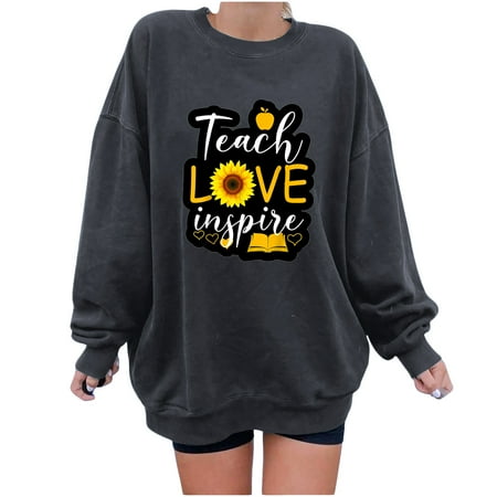Women s Vintage Funny Loose Long Sleeve O-Neck Shift Printed Sweatshirt black long sleeve shirt women corset tops for women Gray S
Women s Vintage Funny Loose Long Sleeve O-Neck Shift Printed Sweatshirt black long sleeve shirt women corset tops for women Gray S