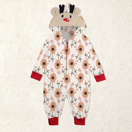 Matching Family Christmas Siamese Pajamas Sets Deer Head Embroidery Hooded Romper PJs Zipper Jumpsuit Loungewear (Baby)
Matching Family Christmas Siamese Pajamas Sets Deer Head Embroidery Hooded Romper PJs Zipper Jumpsuit Loungewear (Baby)