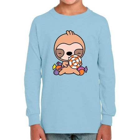 Cute Sloth W Candy Long Sleeve Toddler -Image by Shutterstock 5 Toddler
