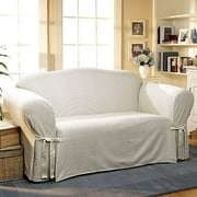 Home Trends Ticking Stripe Loveseat And Sofa Slipcover