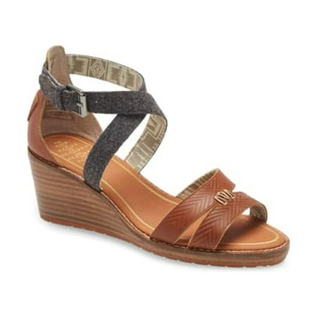 Pendleton Womens Baylands Wedge Sandals Brown 8 B(M) US