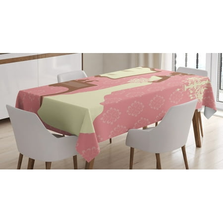 Bridal Shower Decorations Tablecloth Wedding Dress with Flowers and Vanity Swirl Backdrop Rectangular Table Cover for Dining Room Kitchen 60 X 90 Inches Coral Brown and White by Ambesonne
Bridal Shower Decorations Tablecloth Wedding Dress with Flowers and Vanity Swirl Backdrop Rectangular Table Cover for Dining Room Kitchen 60 X 90 Inches Coral Brown and White by Ambesonne