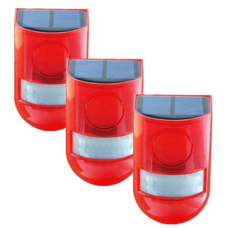 3 Pack Solar Strobe Light with Motion Sensor Alarm 129DB Sound Security Siren IP65 Waterproof for Villa Farm Yard Garden
3 Pack Solar Strobe Light with Motion Sensor Alarm 129DB Sound Security Siren IP65 Waterproof for Villa Farm Yard Garden