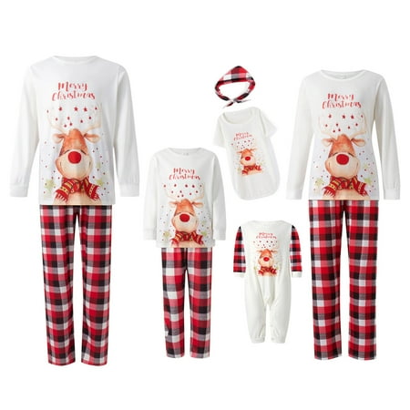 Family Christmas Pajamas Matching Sets Long Sleeve Elk Print Tops Trousers for Adults Kids Dog
Family Christmas Pajamas Matching Sets Long Sleeve Elk Print Tops Trousers for Adults Kids Dog