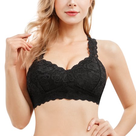 KUMAYES Sexy Lace Bra for Women Bustier Sports Bras Removable Padded Breathable Bralette
KUMAYES Sexy Lace Bra for Women Bustier Sports Bras Removable Padded Breathable Bralette