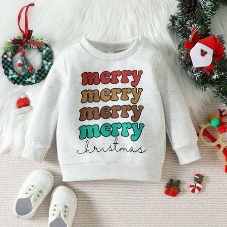 RPVATI Infant Toddler Bays Girl Boy Crewneck Sweatshirt Long Sleeve Pullover Christmas Letter Tops 0M-3Y
RPVATI Infant Toddler Bays Girl Boy Crewneck Sweatshirt Long Sleeve Pullover Christmas Letter Tops 0M-3Y