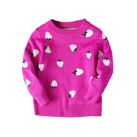 Toddler Girls Cartoon Strawberry Prints Sweater Long Sleeve Warm Knitted Pullover Knitwear Tops Sweater
Toddler Girls Cartoon Strawberry Prints Sweater Long Sleeve Warm Knitted Pullover Knitwear Tops Sweater
