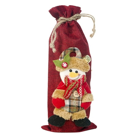 Ran New Christmas Decoration Linen Christmas Red Wine Set Christmas Doll Red Wine Bag Champagne Bottle Set
Ran New Christmas Decoration Linen Christmas Red Wine Set Christmas Doll Red Wine Bag Champagne Bottle Set
