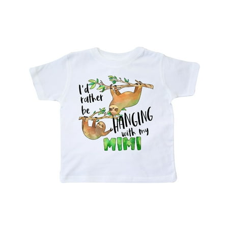 Inktastic Id Rather Be Hanging with my Mimi- Cute Sloths Gift Toddler Boy or Toddler Girl T-Shirt
Inktastic Id Rather Be Hanging with my Mimi- Cute Sloths Gift Toddler Boy or Toddler Girl T-Shirt