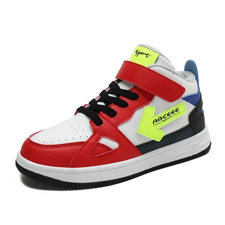 Boys Sneakers Color Block Lightweight High Top Skate Shoes Outdoor Non Slip Walking Shoes For Toddler Children Girls Kids Sneakers Spring And Summer
Boys Sneakers Color Block Lightweight High Top Skate Shoes Outdoor Non Slip Walking Shoes For Toddler Children Girls Kids Sneakers Spring And Summer