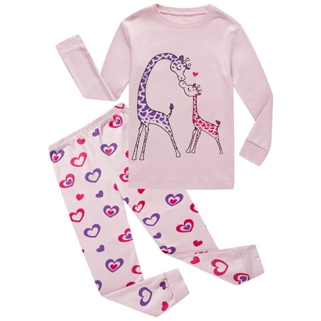Family Feeling Giraffe Little Girls Long Sleeve Pajamas Sets Valentines day Cotton Sleepwear Kids Heart Pjs Size 5
Family Feeling Giraffe Little Girls Long Sleeve Pajamas Sets Valentines day Cotton Sleepwear Kids Heart Pjs Size 5