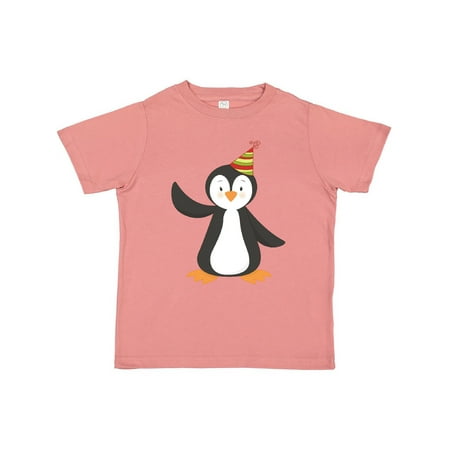Inktastic Cute Penguin Penguin With Party Hat Gift Toddler Boy or Toddler Girl T-Shirt