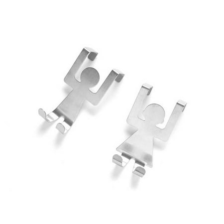 ABIDE 2Pcs Stainless Steel People Shaped Hooks House Kitchen Hanger Clothes Door Back Rack Washcloth Rail Hanging Tool
ABIDE 2Pcs Stainless Steel People Shaped Hooks House Kitchen Hanger Clothes Door Back Rack Washcloth Rail Hanging Tool