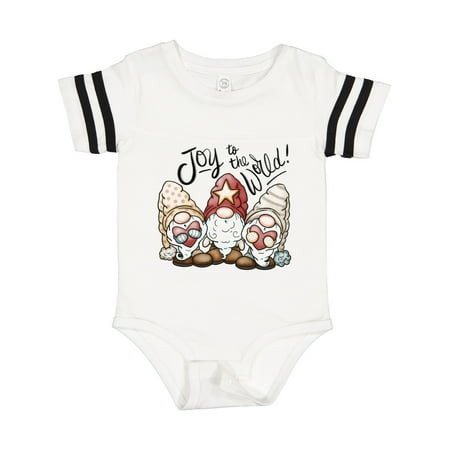 Inktastic Joy to the World Christmas Gnomes Gift Baby Boy or Baby Girl Bodysuit