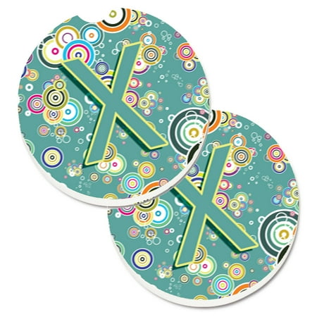 Carolines Treasures CJ2015-XCARC Letter X Circle Circle Teal Initial Alphabet Set of 2 Cup Holder Car Coasters Large
Carolines Treasures CJ2015-XCARC Letter X Circle Circle Teal Initial Alphabet Set of 2 Cup Holder Car Coasters Large