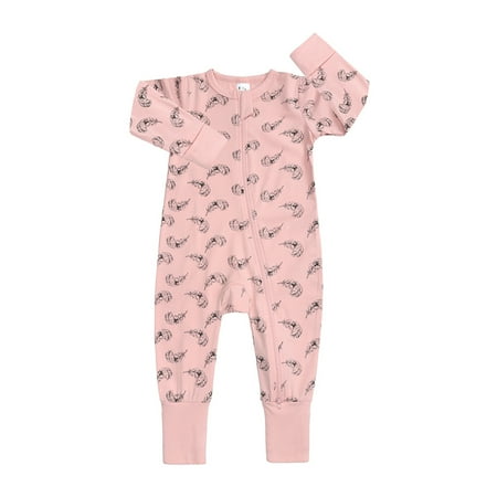 

Vedolay Baby Romper Baby Girl Boy Romper Short Sleeve Print Bodysuit One Piece Ribbed Jumpsuit Summer Outfits(Pink 12-18 Months)