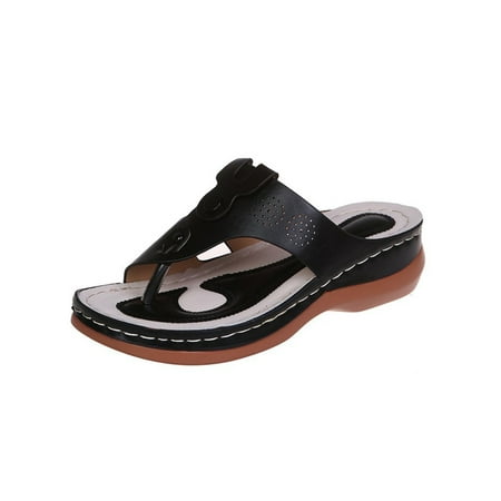 Gomelly Womens Beach Shoe Platform Wedge Sandals Leopard Print Flip-flops Fashion Summer Slides Women Ladies Casual Shoes Black 8
Gomelly Womens Beach Shoe Platform Wedge Sandals Leopard Print Flip-flops Fashion Summer Slides Women Ladies Casual Shoes Black 8