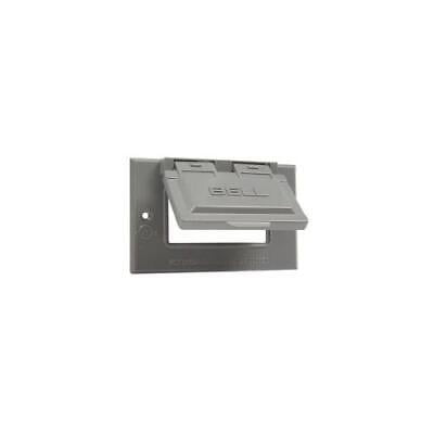 Bell Rectangle Aluminum 1 gang Weatherproof Cover For Horizontal Mount
