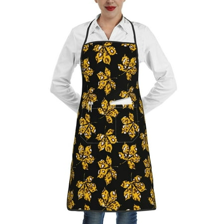 Gaeub Maple Leaves With Leopard Kitchen Cooking Aprons Adjustable Bib Apron Waterdrop and Oil Resistant Kitchen Chef Apron for Women Men
Gaeub Maple Leaves With Leopard Kitchen Cooking Aprons Adjustable Bib Apron Waterdrop and Oil Resistant Kitchen Chef Apron for Women Men