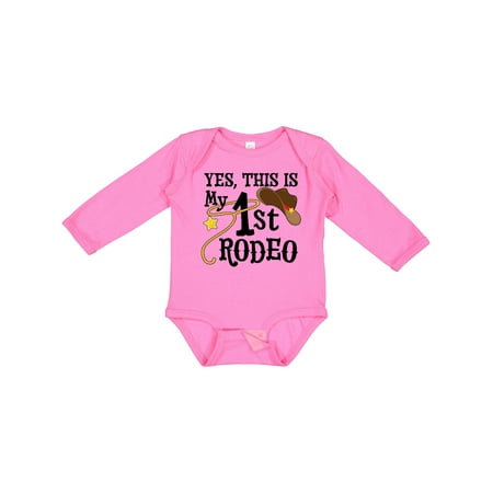 Inktastic Yes This is My 1st Rodeo- Cowboy Hat with Red Band Lasso Gift Baby Boy or Baby Girl Long Sleeve Bodysuit
Inktastic Yes This is My 1st Rodeo- Cowboy Hat with Red Band Lasso Gift Baby Boy or Baby Girl Long Sleeve Bodysuit