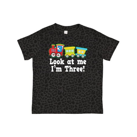 Inktastic 3rd Birthday Train Outfit Gift Toddler Boy Girl T-Shirt