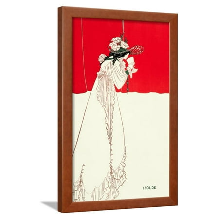 Isolde, 1895 Framed Print Wall Art By Aubrey Beardsley