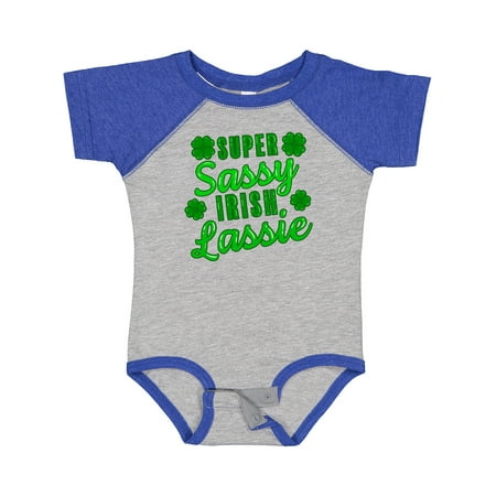Inktastic Super Sassy Irish Lassy with Green 4 Leaf Clovers Gift Baby Boy or Baby Girl Bodysuit
Inktastic Super Sassy Irish Lassy with Green 4 Leaf Clovers Gift Baby Boy or Baby Girl Bodysuit
