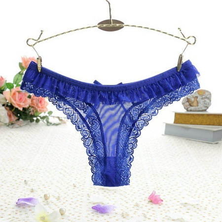 Qcmgmg Low Waist Seamless Panties for Women Soft Stretch Underwear Women Breathable Lace Thong Blue
Qcmgmg Low Waist Seamless Panties for Women Soft Stretch Underwear Women Breathable Lace Thong Blue