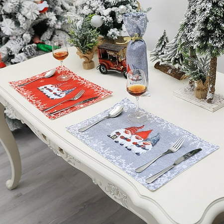 Gwong Place Mat Christmas Pattern Non-Slip Fabric Wedding Party Desktop Cushion Home Decor
Gwong Place Mat Christmas Pattern Non-Slip Fabric Wedding Party Desktop Cushion Home Decor
