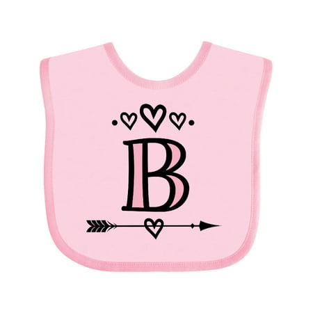 Inktastic Letter B Monogram Tribal Arrow Gift Baby Girl Bib