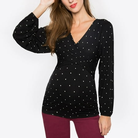 Fragarn Maternity clothes Women Pregnant Nusring Maternity V-Neck Long Sleeve Ruffles Printed Blouse Tops
Fragarn Maternity clothes Women Pregnant Nusring Maternity V-Neck Long Sleeve Ruffles Printed Blouse Tops