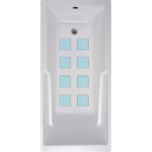 No Slip Mat by Versatraction Squares Bath Tub and Shower Treads (Set of 8)