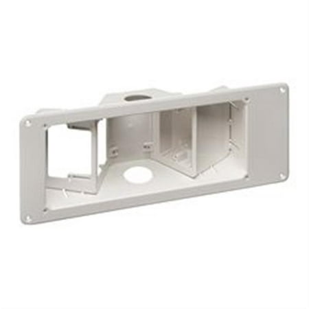 Arlington Industries 180 0644 Recessed TV Box with Angled Openings, 3-gang