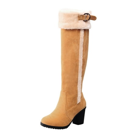 Paiwinds Boots for Women Autumn and Winter Women s Boots Frosted Fabric Faux Velvet Comfortable High Heel Platform Boots Yellow
Paiwinds Boots for Women Autumn and Winter Women s Boots Frosted Fabric Faux Velvet Comfortable High Heel Platform Boots Yellow