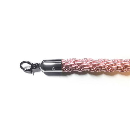 VIP Crowd Control 1770 72 in. Braided Mirror Closable Hooks Pink