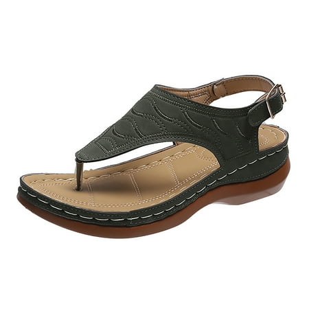 ZIZOCWA Flipflops for Women Wide Width Shoes for Women Sandals Women s Wedge Heel Clip Toe Thick Sole Solid Color Comfortable Lightweight Sandals 8
ZIZOCWA Flipflops for Women Wide Width Shoes for Women Sandals Women s Wedge Heel Clip Toe Thick Sole Solid Color Comfortable Lightweight Sandals 8