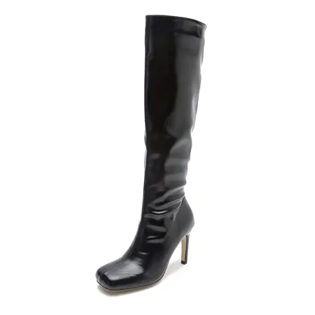 Women‘s Soft Knee High Boots Faux Leather Square Toe Side Zipper Shoes Women‘s Footwear
Women‘s Soft Knee High Boots Faux Leather Square Toe Side Zipper Shoes Women‘s Footwear