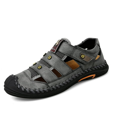 Men s Sport Sandals Closed Toe Outdoor Leather Sandal Adjustable Summer Beach Shoes
Men s Sport Sandals Closed Toe Outdoor Leather Sandal Adjustable Summer Beach Shoes