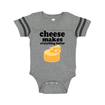 Inktastic Cheese Makes Everything Better Gift Baby Boy or Baby Girl Bodysuit